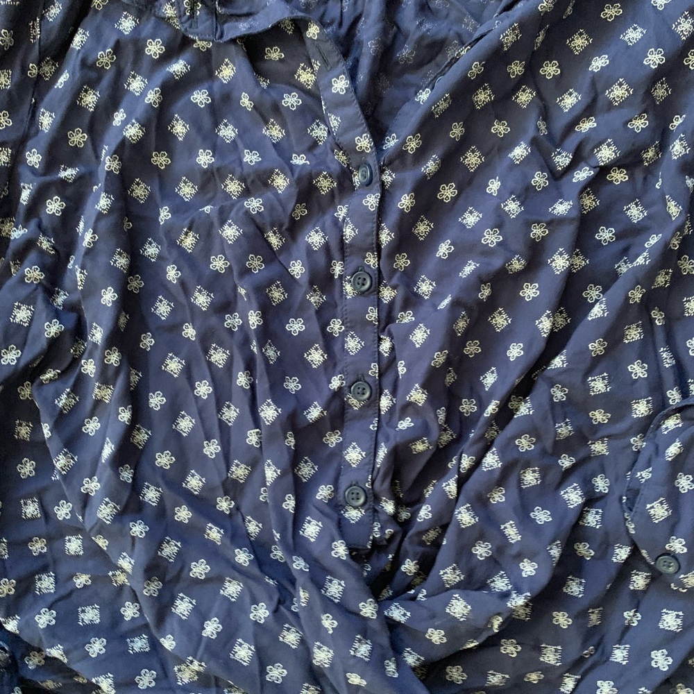 Bll Patterned Collared Top - image 4